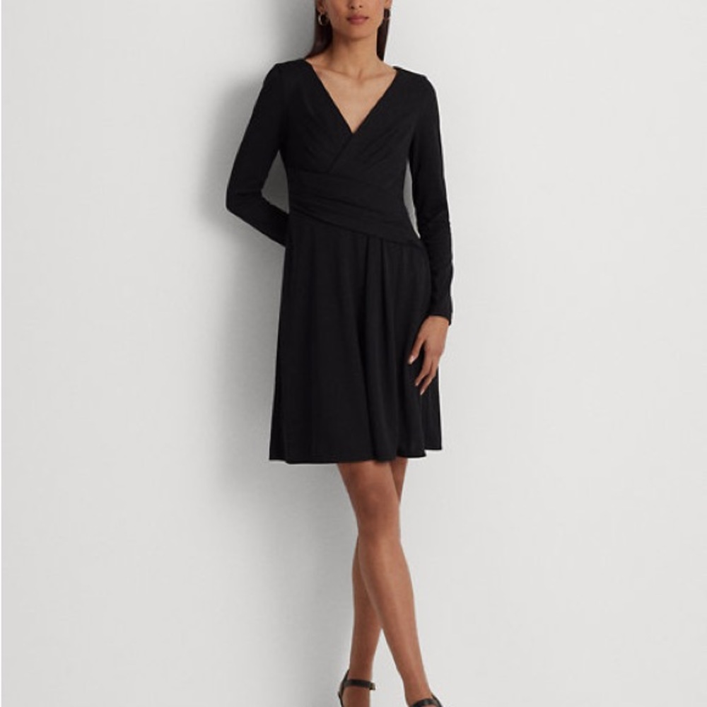Lauren Ralph Lauren Classic Black Long Sleeve Dress